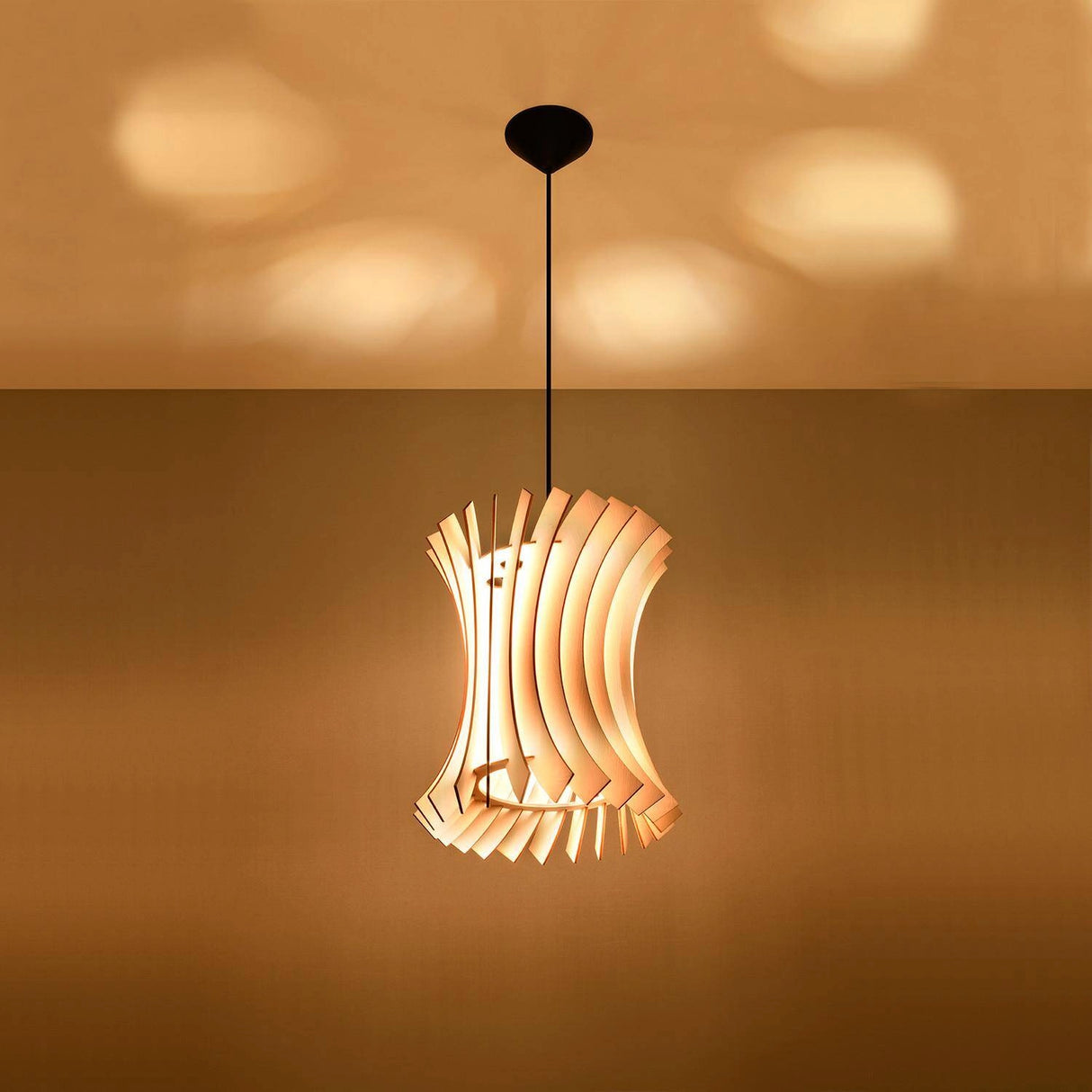 Hanglamp Hout Ariane e27 fitting 30 cm