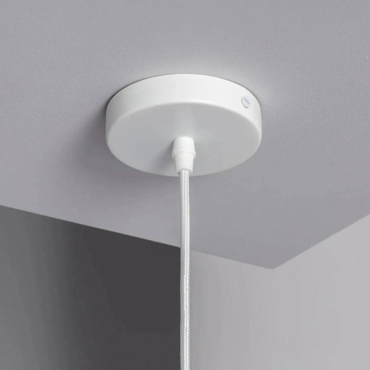 Kleine witte hanglamp keramiek met E27 fitting Anetto - FOIR