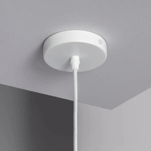 Kleine witte hanglamp keramiek met E27 fitting Anetto - FOIR