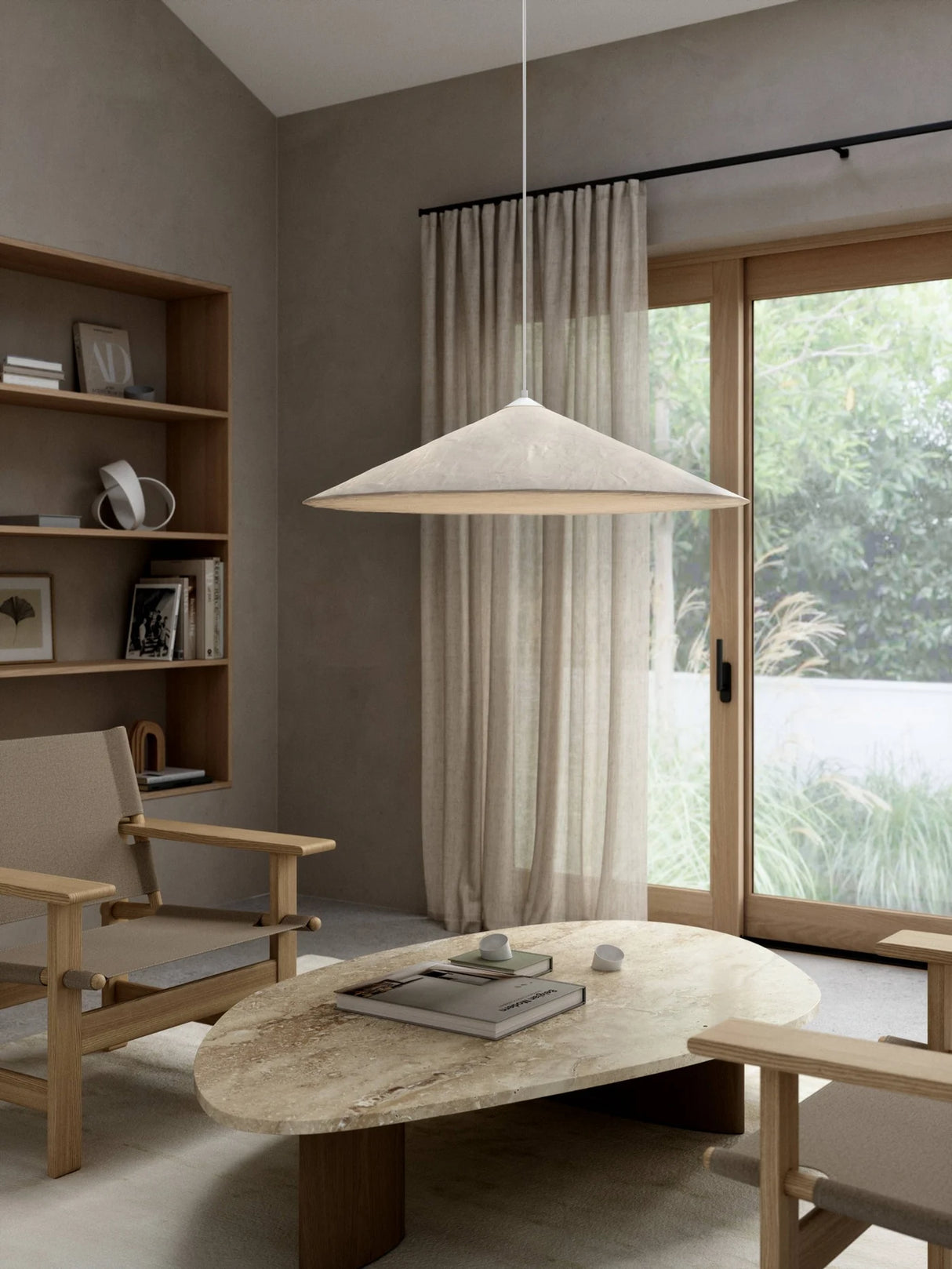 Hanglamp Design Papier e27 textiel Hill 85 cm