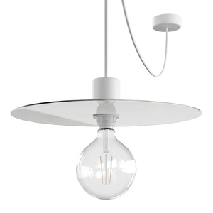 Hanglamp buiten platte kap Buitenlamp 5M kabel compleet IP65