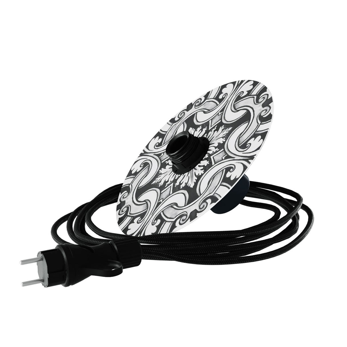 Hanglamp buiten platte design kap 5 meter E27 IP65
