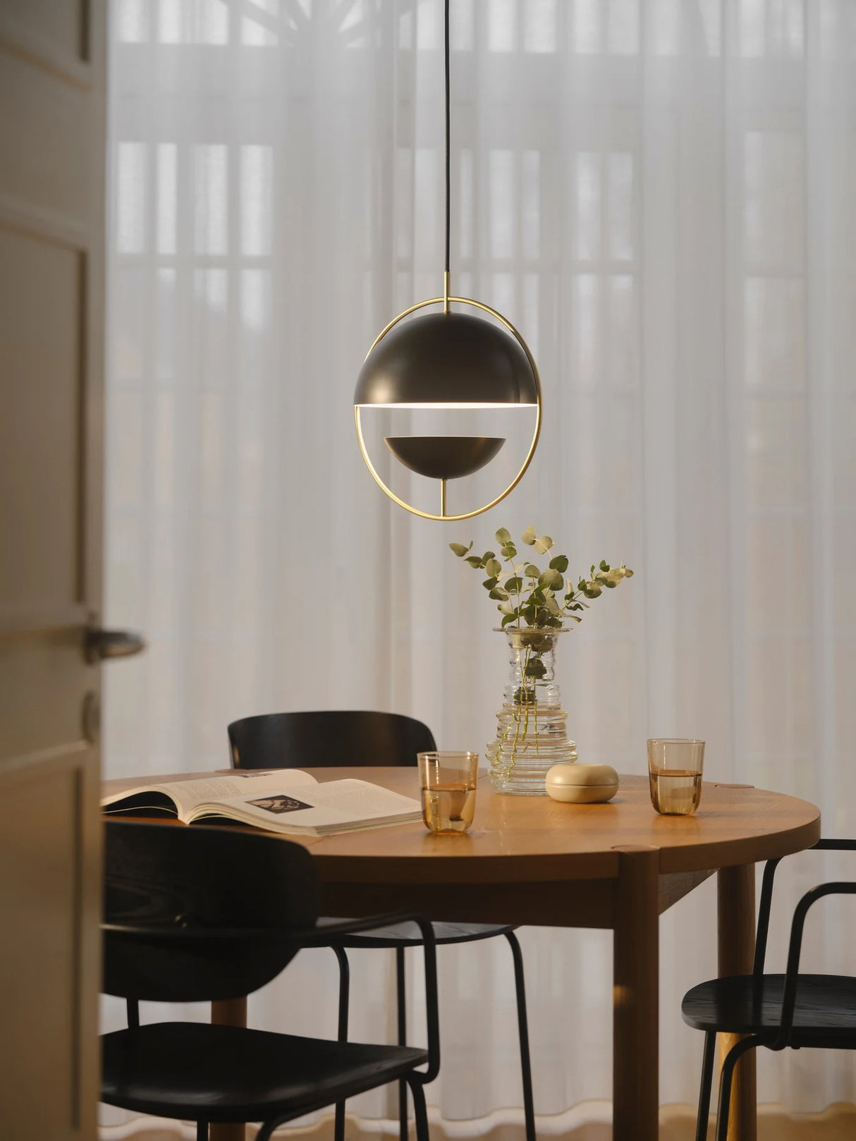 Hanglamp zwart design Tavia metaal e27 33cm