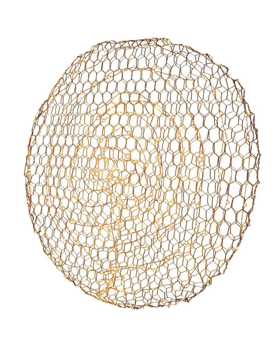 Gouden LED wandlamp met schakelaar en dimmer By Rydens Hayden - FOIR