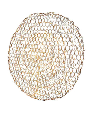 Gouden LED wandlamp met schakelaar en dimmer By Rydens Hayden - FOIR