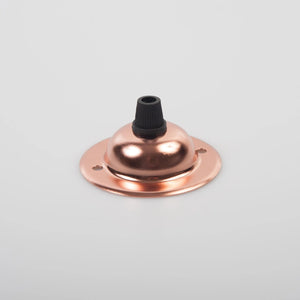 Plafondkap koper 1 uitgang 65mm rond