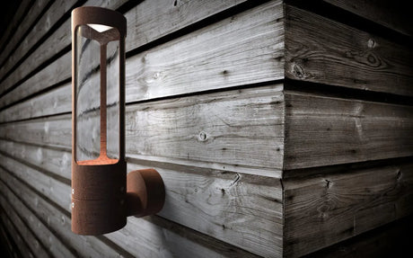 Buitenlamp cortenstaal bruin roest 'Helix' 5W led gevelverlichting - FOIR
