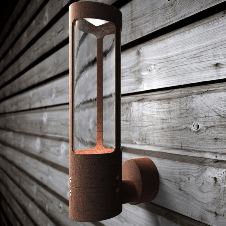Buitenlamp cortenstaal bruin roest 'Helix' 5W led gevelverlichting - FOIR