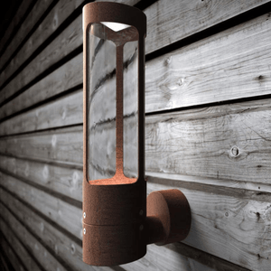 Buitenlamp cortenstaal bruin roest 'Helix' 5W led gevelverlichting - FOIR