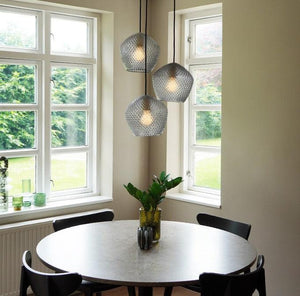 Glazen lampenkap Nordlux hanglamp 'Orbiform' E27 fitting modern 230mm - FOIR
