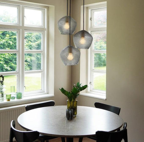Glazen lampenkap Nordlux hanglamp 'Orbiform' E27 fitting modern 230mm - FOIR