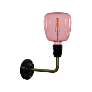 Wandlamp industrieel hoek E27 porselein (zonder lichtbron)