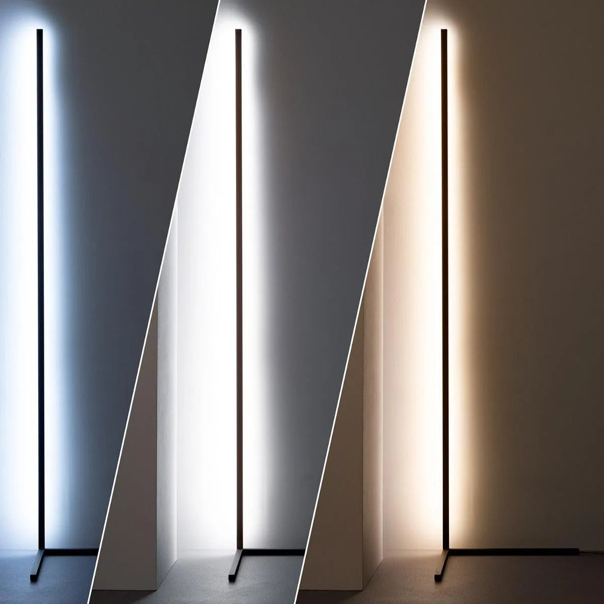 Staande hoek lamp RGBW modern met ingebouwde led lamp 1400mm - FOIR