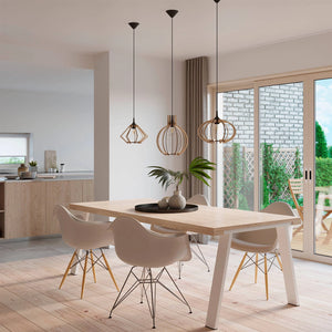 Hanglamp hout e27 fitting Mande 30 cm