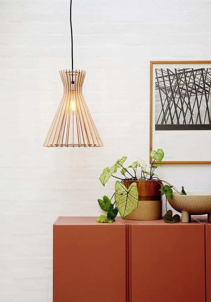 Houten hanglamp nordlux groa 35 led