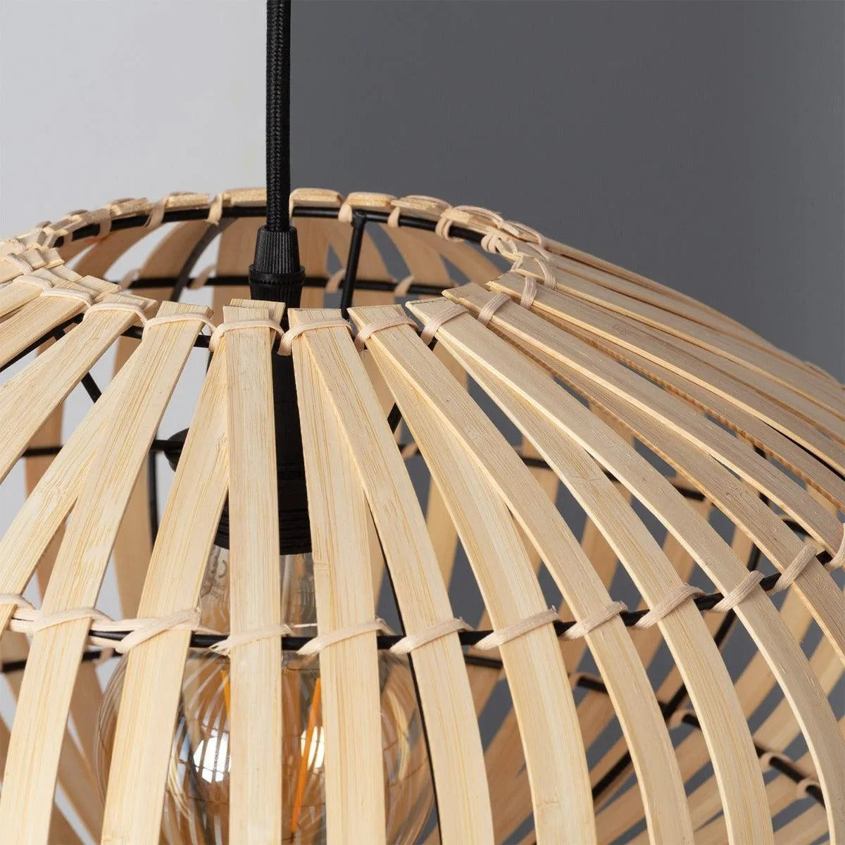 Hanglamp eettafellamp hout modern e27 fitting