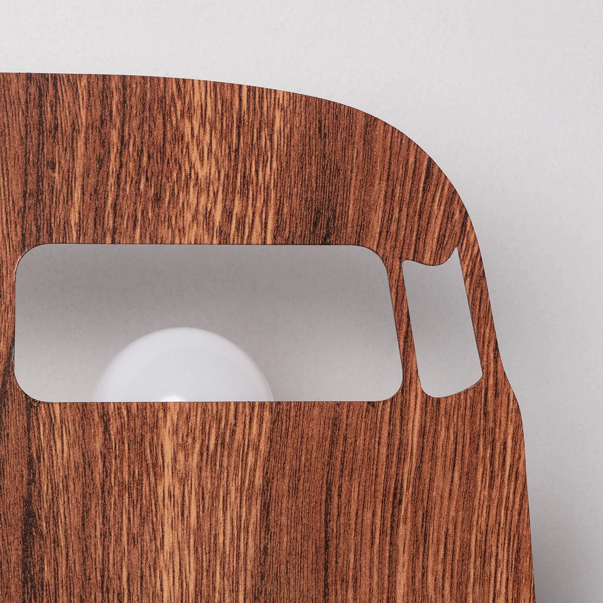Wandlamp hout kinderkamer auto 2x e14
