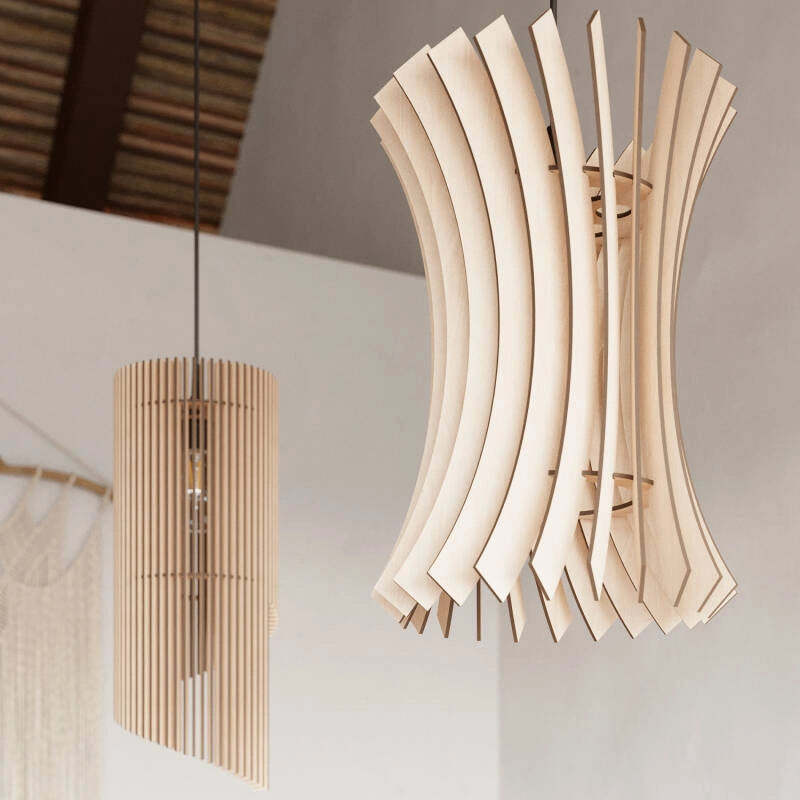 Hanglamp Hout Ariane e27 fitting 30 cm