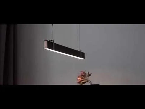 Hanglamp led zwart goud 'Lilt' led lamp modern 115cm - FOIR