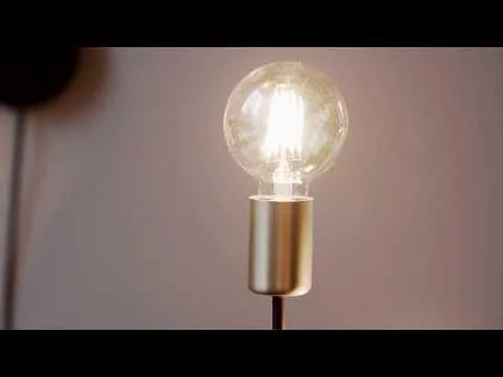 Wandlamp zwart goud Nordlux 'Josefine' met stekker wandlamp 2xE27 - FOIR