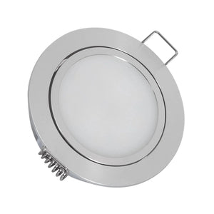 Inbouwspot LED 3W 12V DC Campers Caravan Richtbaar Quick Connector Zaag maat Ø 67 mm 2700k - FOIR