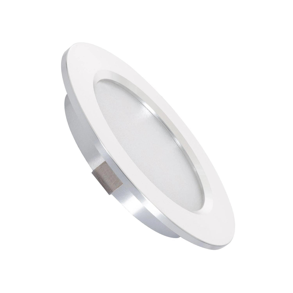 Inbouwspot zilver metaal 12V LED 3W DC Campers Caravan 2700k 11mm