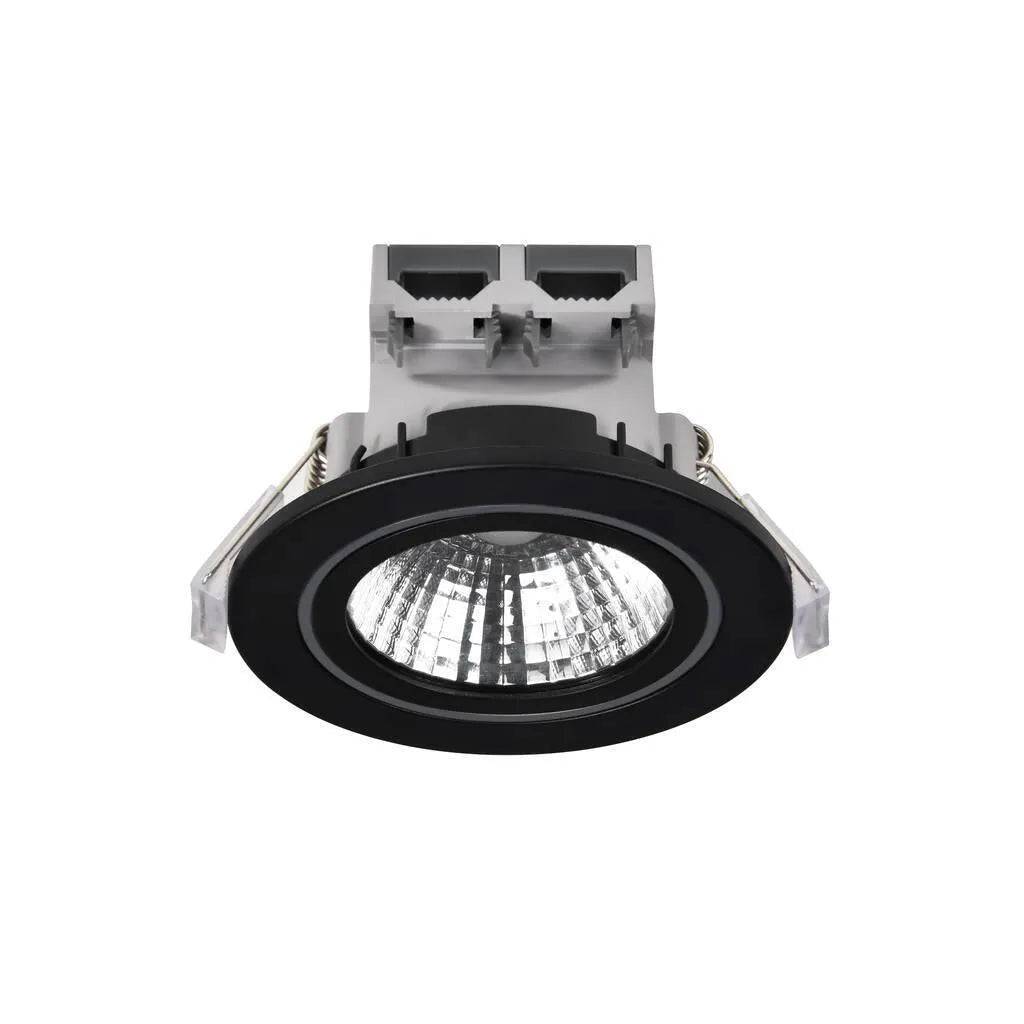 inbouwspot zwart rond led lamp warm wit