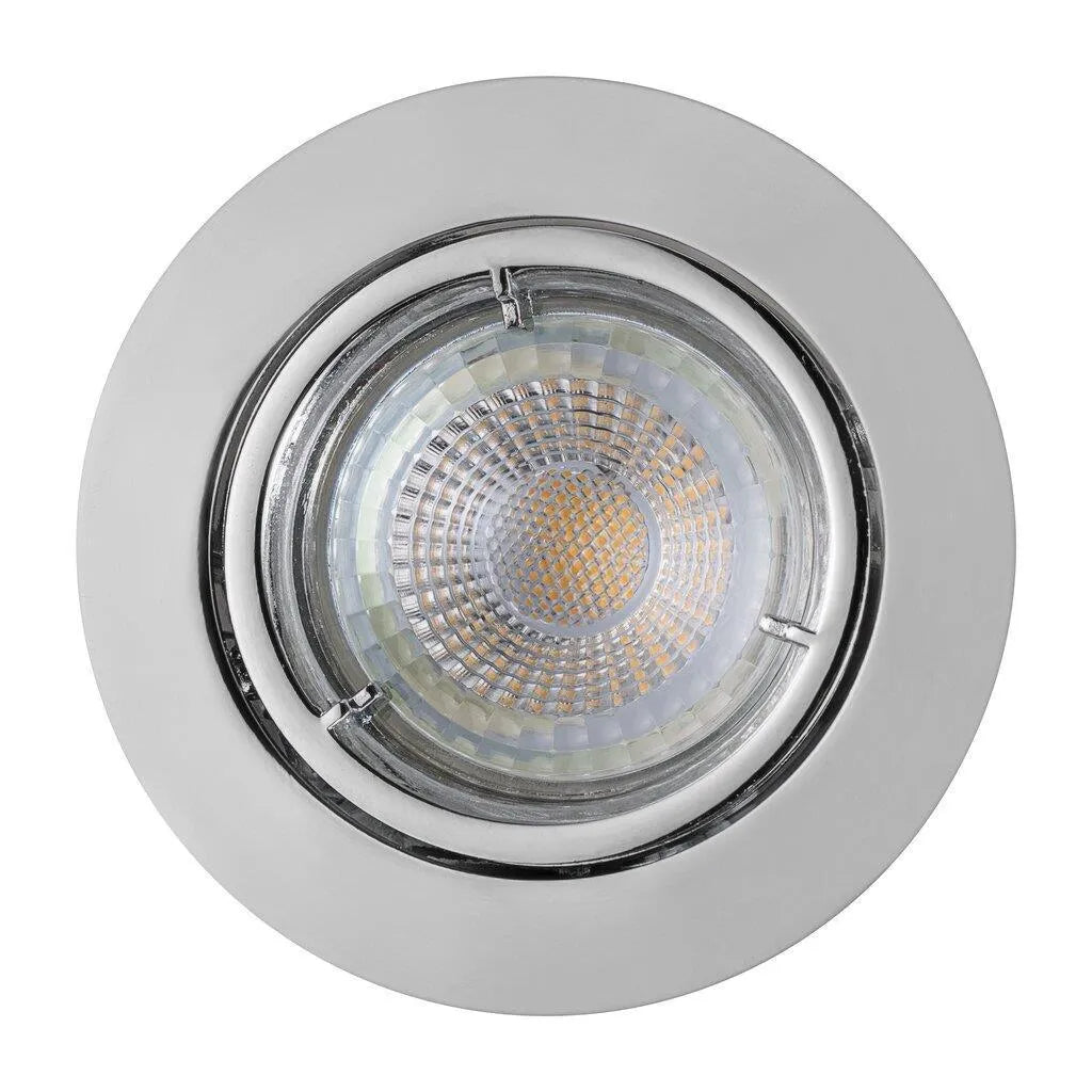 plafondspot dimbaar verstelbaar chrome modern GU10 fitting LED inbouwlamp