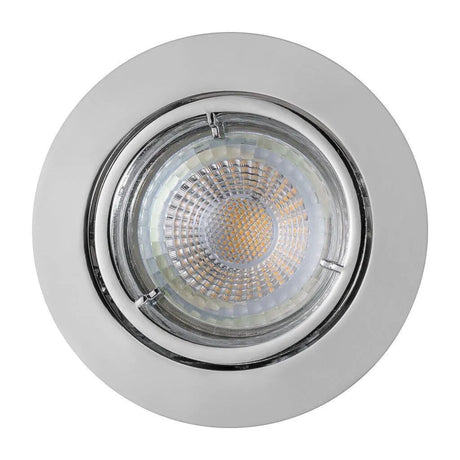 plafondspot dimbaar verstelbaar chrome modern GU10 fitting LED inbouwlamp