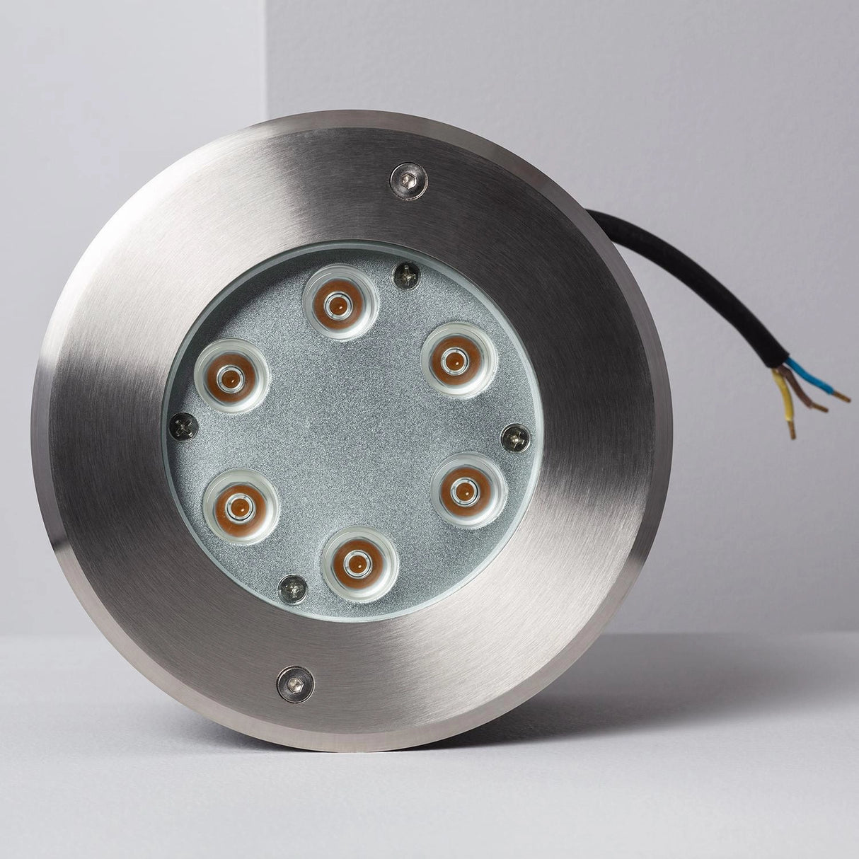 Grondspot Rond 7W zilver 2700K 'Ford' led