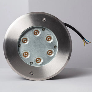 Grondspot Rond 7W zilver 2700K 'Ford' led
