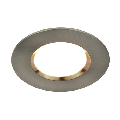 Inbouwspot nikkel rond Nordlux 'Tiaki' 2700K/4000K LED 5.7-8.6W dimbare warm naar neutraal wit IP65 - FOIR
