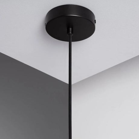 Plafondkap hanglamp metalen frame led e27 fitting 