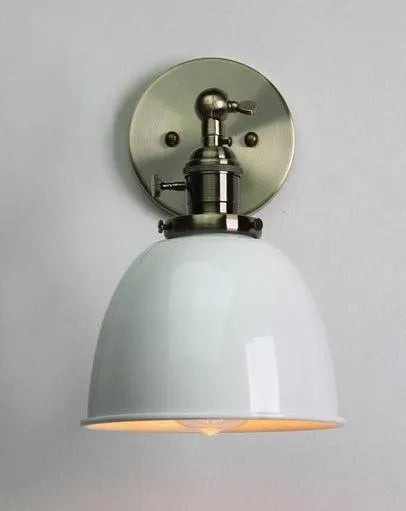 Wandlamp industrieel wit