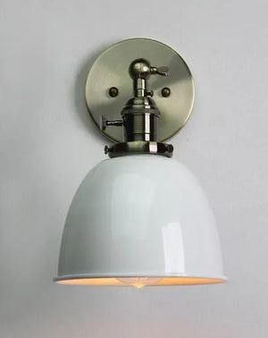 Wandlamp industrieel wit