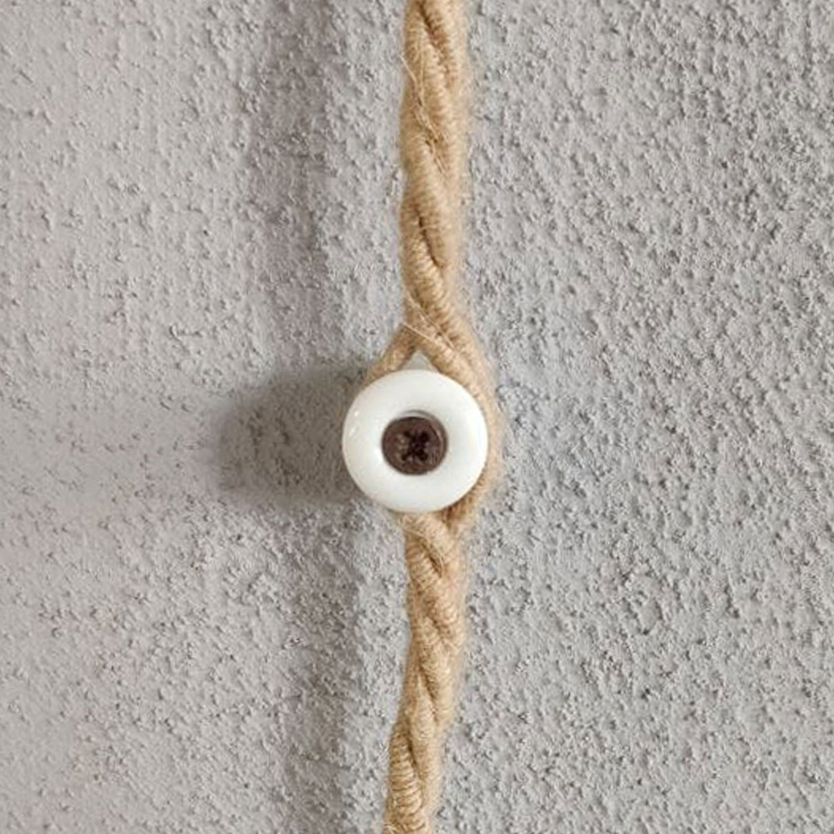 Porselein kabel houder wand rond (per 2 stuks)