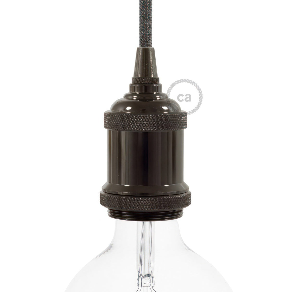 Industriele e27 fitting design vintage koper design ring