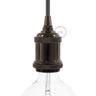 Industriele e27 fitting design vintage koper design ring