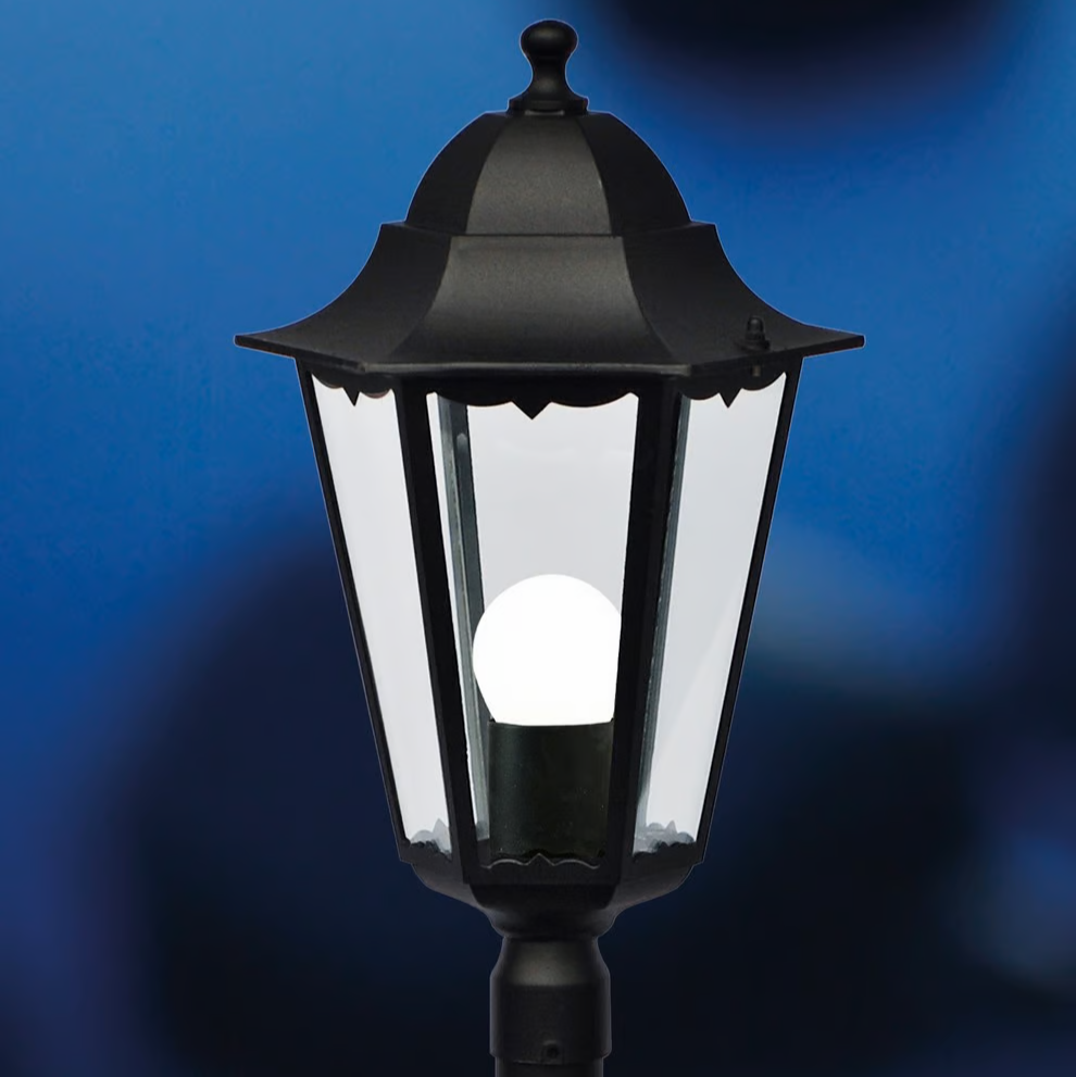 Staande buitenlamp Metaal Zwart klassiek Cardiff 100 cm