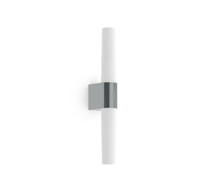 Badkamer wandlamp met ingebouwde LED lichtbron opaalglas en chrome 'Nordlux Helva' en Moodmaker - FOIR