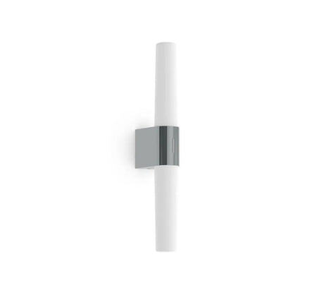 Badkamer wandlamp met ingebouwde LED lichtbron opaalglas en chrome 'Nordlux Helva' en Moodmaker - FOIR