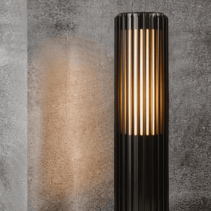 Staande tuinlamp zwart metaal 'Aludra 45' Nordlux E27 45cm - FOIR