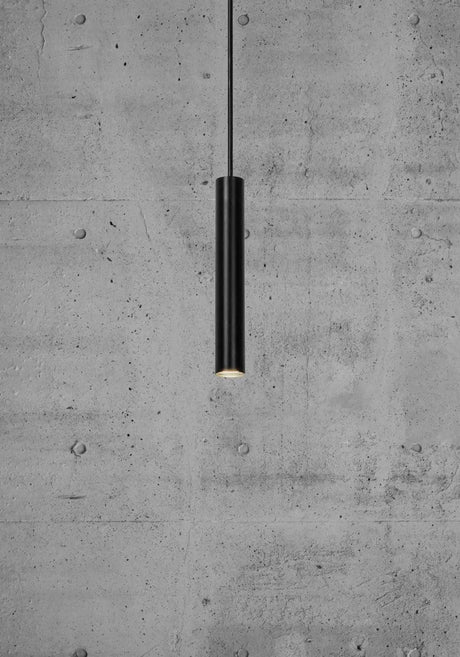 Zwarte LED hanglamp Nordlux Omari met ingebouwde LED