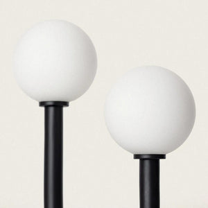 Tafellamp zwart met opaalglas 2x G9 fittingen 'Lombardo' - FOIR