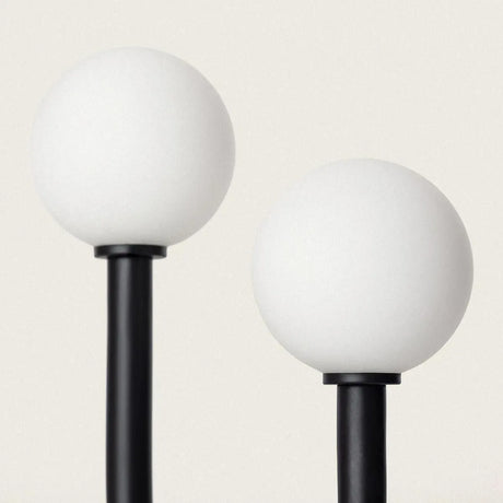 Tafellamp zwart met opaalglas 2x G9 fittingen 'Lombardo' - FOIR