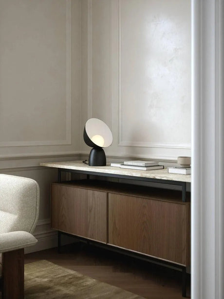 Zwarte tafellamp nordlux Hello met schakelaar e14 fitting designverlichting 
