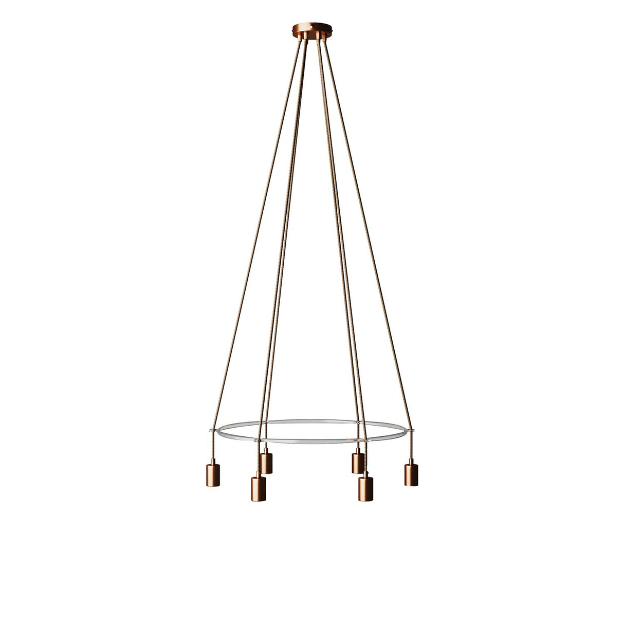Kroonluchter modern 6x e27 rond (zonder led)