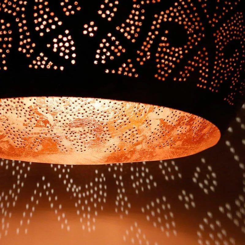 open hanglamp koper filigrain e27 led lamp
