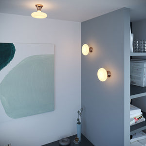 Wandlamp Koper desgi Luce e27 rond