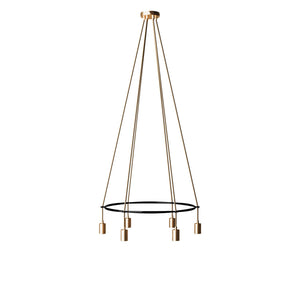 Kroonluchter modern 6x e27 rond (zonder led)